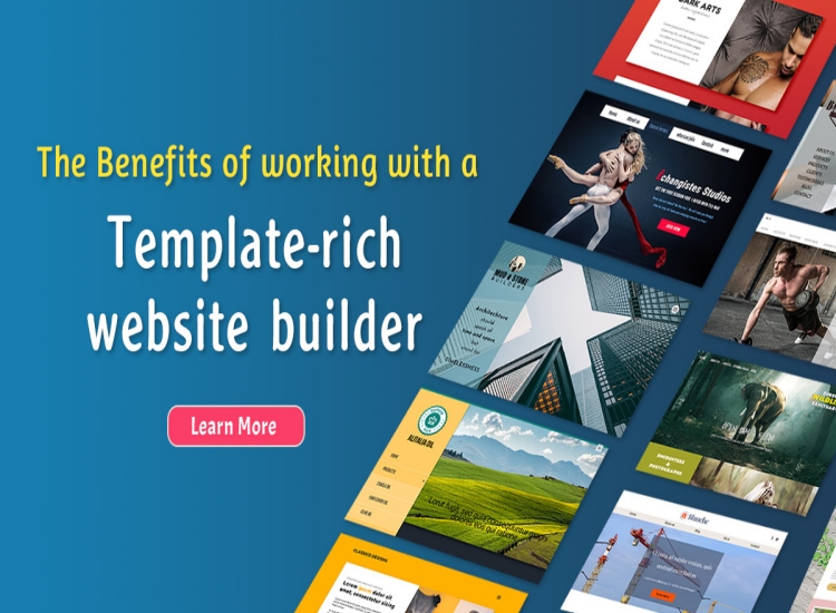 The Benefits of working with a template-rich website builder