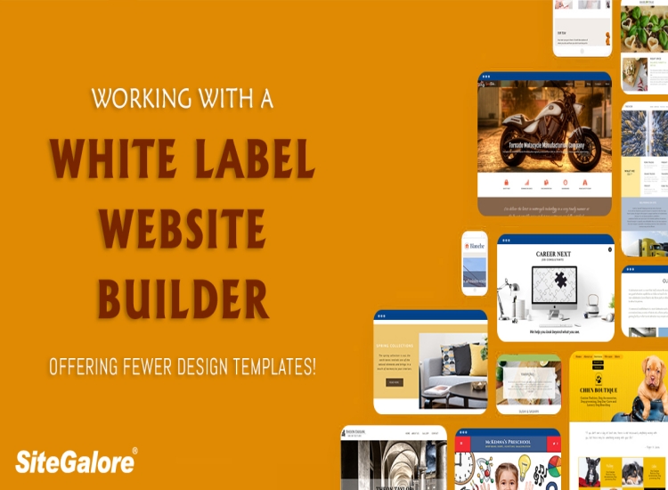 Working with a White Label Website Builder offering fewer design templates!