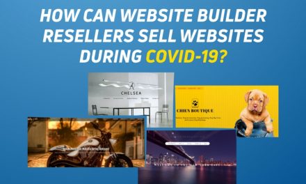 How can website builder resellers sell websites during COVID-19?