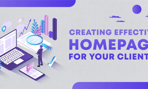 Creating an effective homepage for your clients!