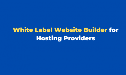 white label website builder for hosting providers